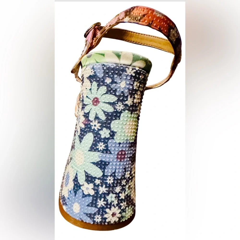 NWOT Gianni Bini platform sandals sz 7M block heel party 60s retro hippy disco - Picture 5 of 9